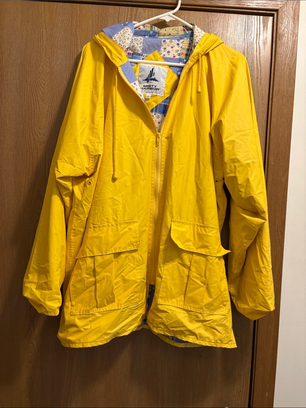 Misty Harbor Yellow Hooded Raincoat - Lightweight Waterproof Jacket